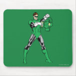 Green Lantern with Lantern Mouse Pad