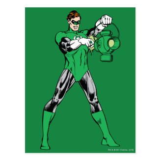 Green Lantern with Lantern Postcard