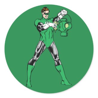 Green Lantern with Lantern Sticker