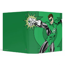 Green Lantern with Logo Background 3 Ring Binders