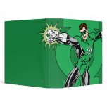 Green Lantern with Logo Background Vinyl Binders