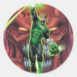 Green Lantern with stream of light - Color Sticker