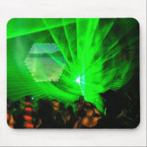 Green Lasers Night Mousepad mousepads