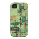 Green Lattice Abstract iPhone 4 Case-Mate Tough casemate cases