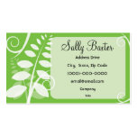 Green Leaf Business Card Template
