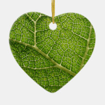 Green Leaf. Digital Art. Christmas Tree Ornaments