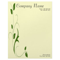 Green Leaf Letterhead by FractaGifts Green Leaf Letterhead