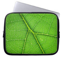 Green Leaf Macro Laptop Bag laptop sleeves