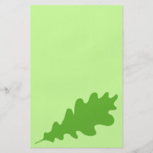 Green Leaf, Oak Tree leaf Design. Custom Flyer