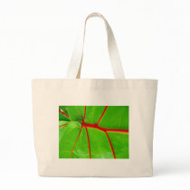 Green Leaf with Red Veins bags by AryadnaDesign Green Leaf with Red Veins bags