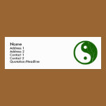 Green Leaf Yin Yang business cards