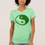 Green Leaf Yin Yang t-shirts