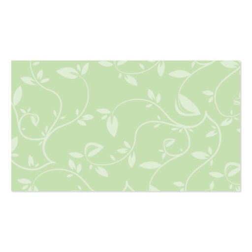 Green Leaves - Business Business Card Templates (back side)