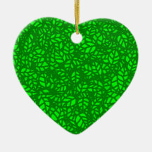 green leaves christmas ornaments