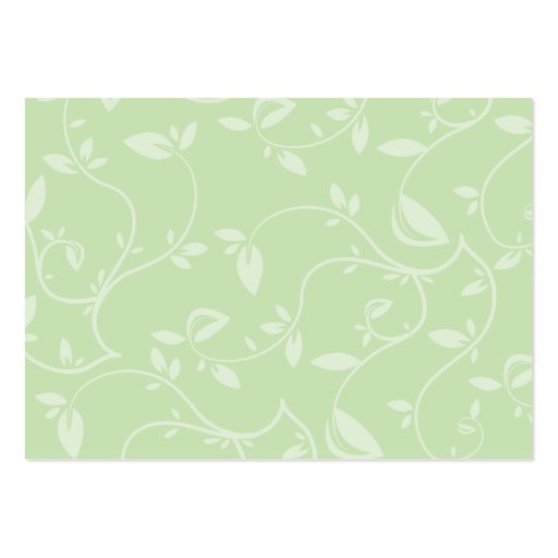 Green Leaves - Chubby Business Card (back side)