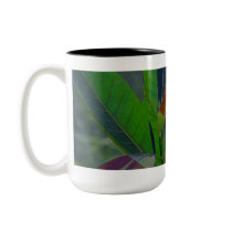 Green Leaves Close-Up Coffee Mugs