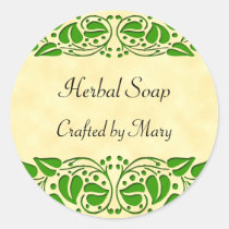 Green Leaves Custom Craft Stickers stickers