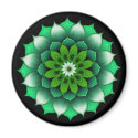 Green Leaves Mandala Magnet by teeboutique Green Leaves Mandala Magnet