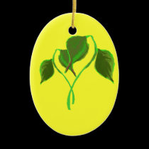 Green leaves Ornament ornaments