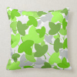 Green leaves pattern pillows