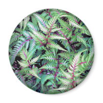 GREEN LEAVES, PURPLE STEMS by SHARON SHARPE mug magnets by sharonsharpe GREEN LEAVES, PURPLE STEMS by SHARON SHARPE mug magnets