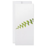Green leaves rack card template