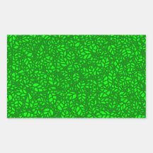 green leaves rectangle sticker