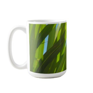 Green Leaves, Sunlight and Blue Sky Mug