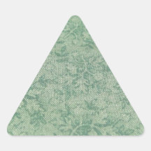 Green Leaves Triangle Stickers