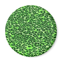 Green Leopard magnets by JuJuGarden Green Leopard magnets