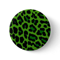 Green Leopard Pin buttons