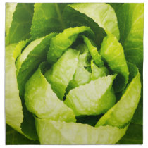 Green Lettuce Leaves With Raindrops napkins