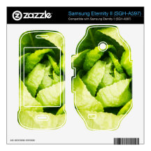 Green Lettuce Leaves With Raindrops Samsung Eternity II Skin