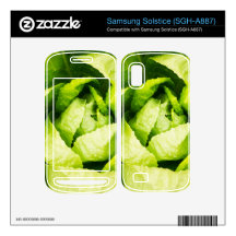 Green Lettuce Leaves With Raindrops Samsung Solstice Decal