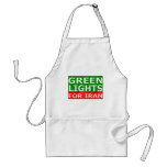 Green Lights Block Logo aprons