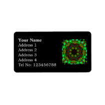 Green Lights mandala Address labels (M) labels