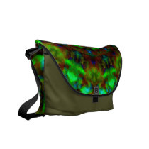 Green Lights mandala kaleidoscope messenger bag rickshaw messenger bags