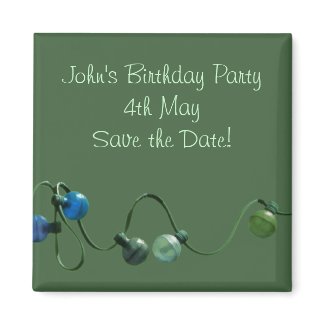 Green Lights Party Magnet magnet