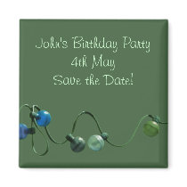 Green Lights Party Magnet