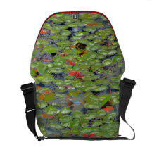 Green Lilly Pad Messenger Bag