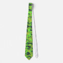 Green Lime Black Gold Tie