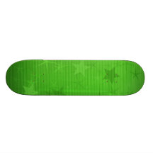 Green Lined Star Field Skateboard