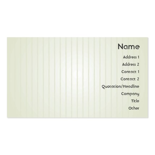 Green Lines - Business Business Card