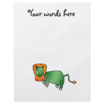 Green lion personalized flyer