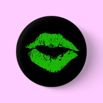 Green Lips Button buttons