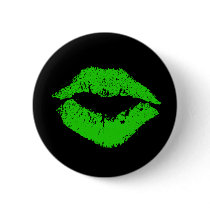 Green Lips Button