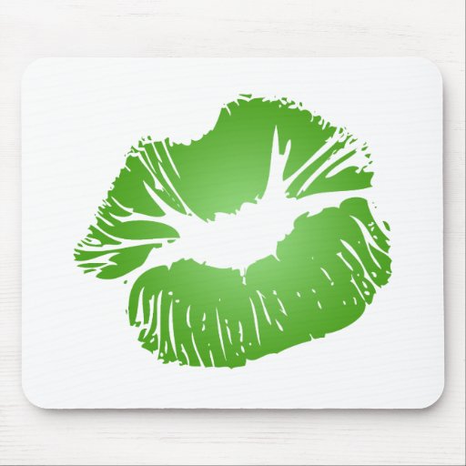 Green Lips Mouse Pads