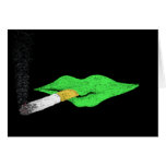Green Lips Smoking cards
