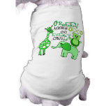 Green Living Message Dog Shirt