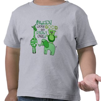 Green Living Message Gear zazzle_shirt